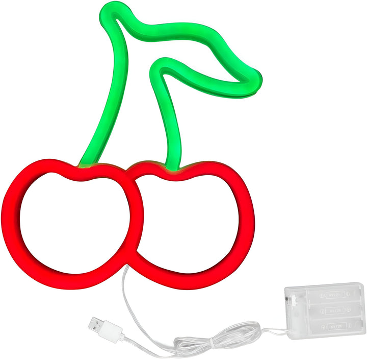 Skanto | Fast Food LED Neon Lys – Fargerik Veggdekorasjon med USB Tilkobling