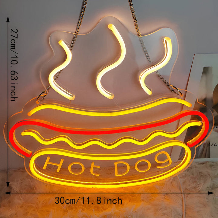 Skanto | Fast Food LED Neon Lys – Fargerik Veggdekorasjon med USB Tilkobling