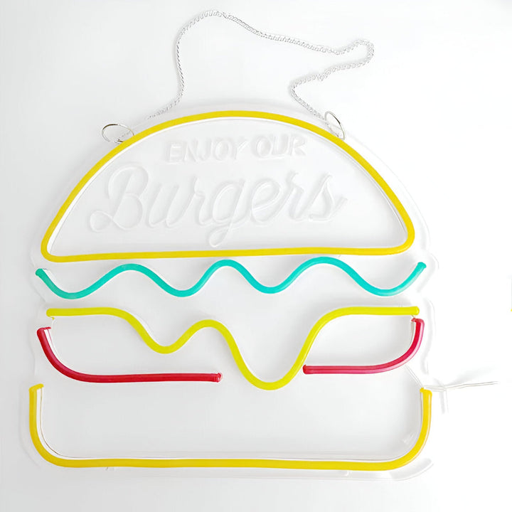 Skanto | Fast Food LED Neon Lys – Fargerik Veggdekorasjon med USB Tilkobling