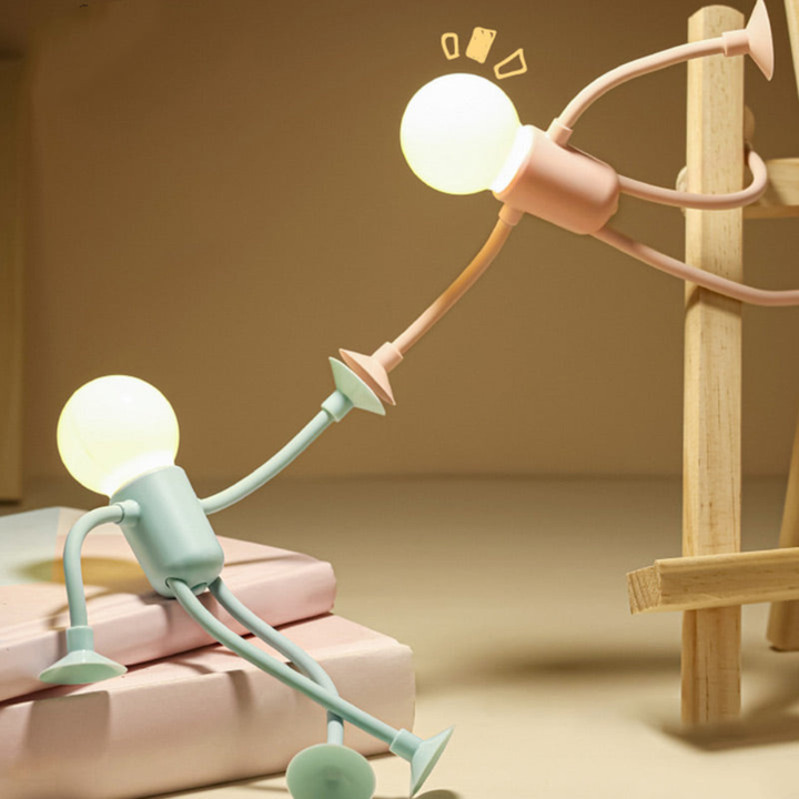 Skanto | LumiFlex | LED Bordlampe Fleksibel Kreativ Dekorasjon for Stue og Barnerom Energisparende Moderne 4 Farger