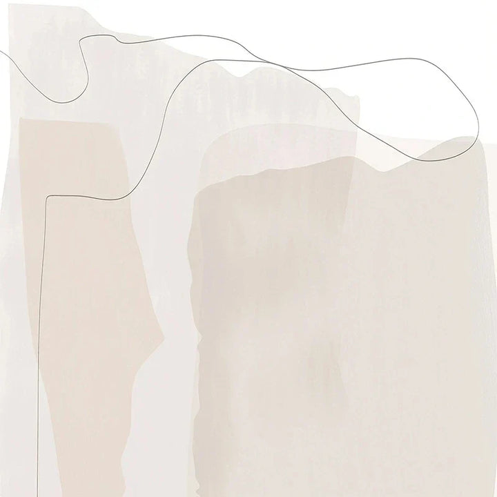 Set av 2 stykker Minimalistisk Nordisk Abstrakt Veggkunst Fint Kunst Lerrettrykk Enkel Beige Grå Jordtoner Bilder For Stue Soverom Kunst Dekor | Skanto