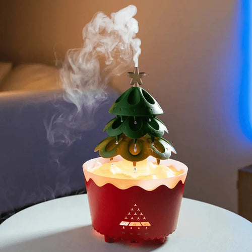 Skanto | AromaBoom jule diffuser – Ultrasonisk luftfukter med LED og USB