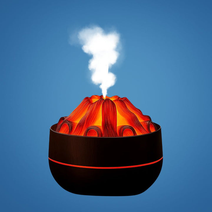 FlameMist | Aromaterapi Duft diffusor – Flamme LED – To Tåke Modus – Stille USB Design – Hjem Relaxasjon Bolleheis