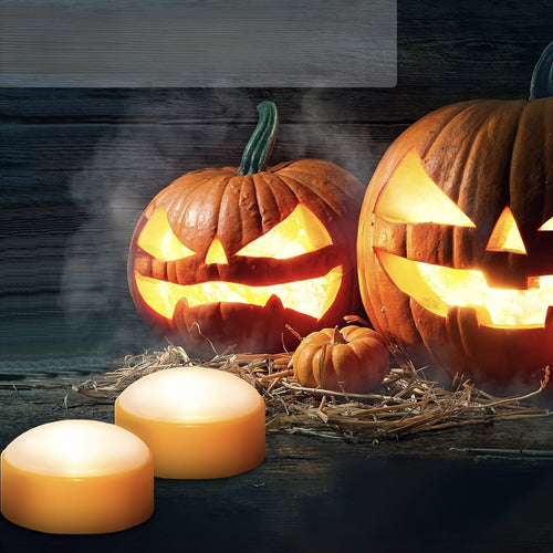 Skanto | Flameless Jack-O’-Lantern Lykter – LED Batteri Te-lys Dekor Sett