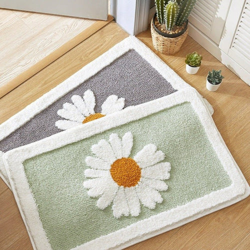 Fleur Plush Badematte med Blumenmuster