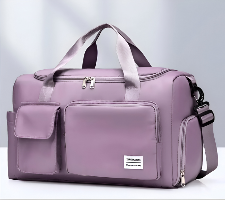 Wasserdichte Reisetasche mit Schuhfach – Leichte Wochenendtasche mit viel Staurum