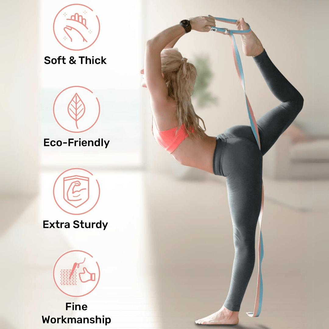 Skanto | Flexfit Yoga Band – Justerbart Stretchbånd for Yoga & Fleksibilitetstrening