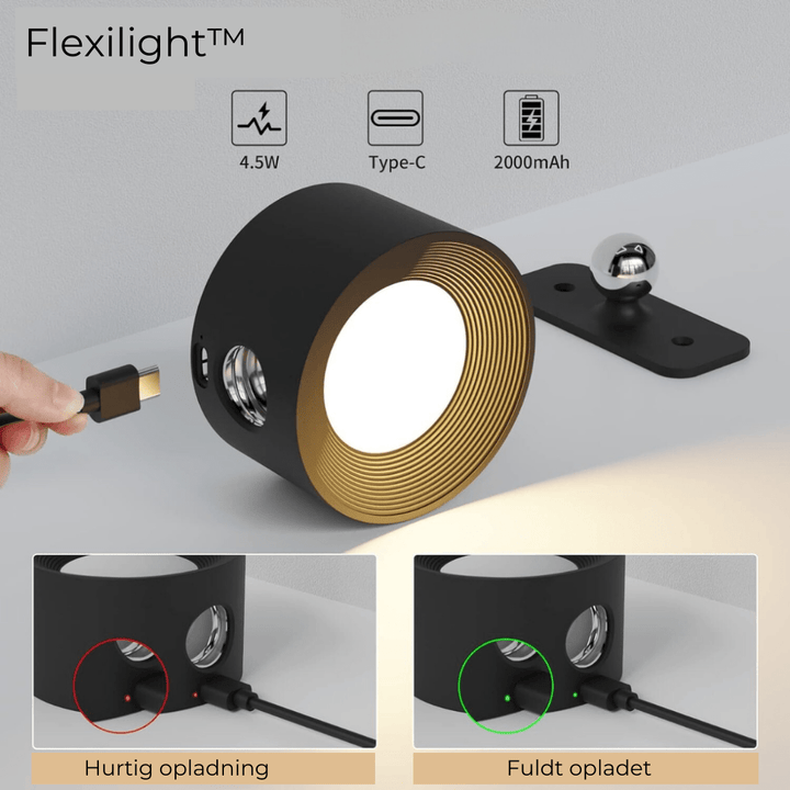 Skanto | Flexilight Trådløs Vegglampe Berøring 360 Rotasjon
