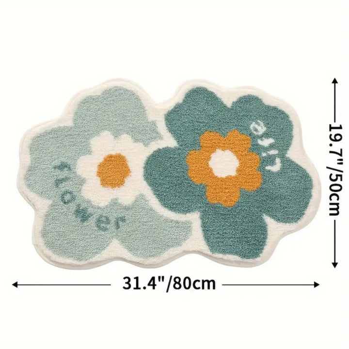 Skanto | Floral Tuftet Absorberende Bad Matte