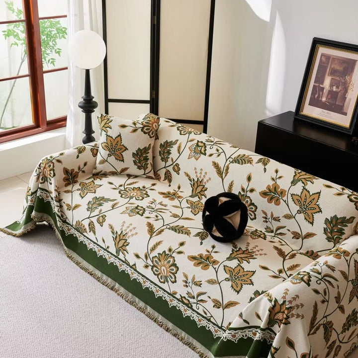 Skanto | Floravell Vintage Chenille Sofa Cover