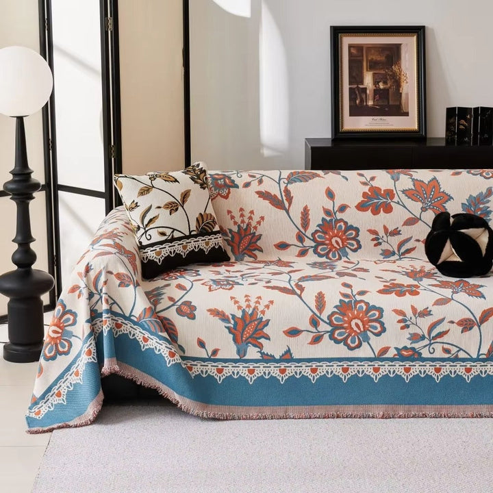 Skanto | Floravell Vintage Chenille Sofa Cover