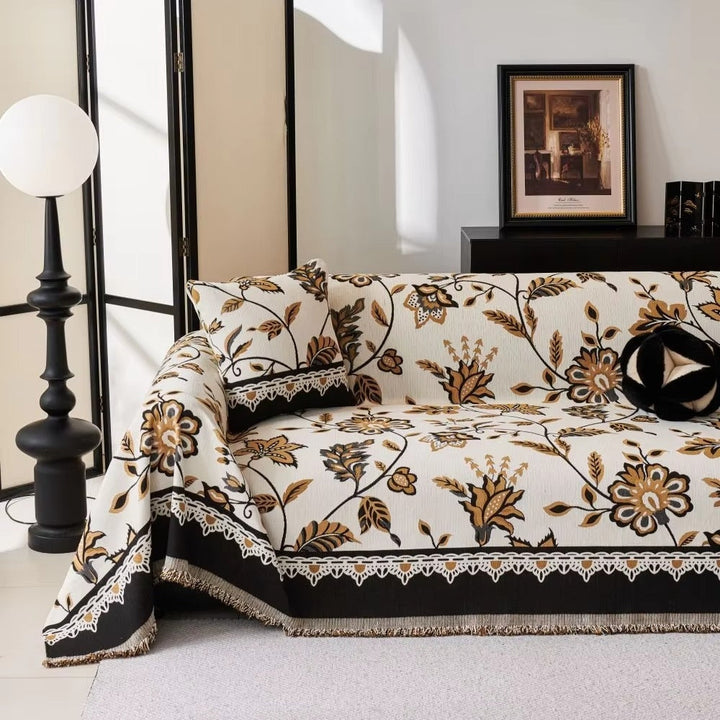 Skanto | Floravell Vintage Chenille Sofa Cover