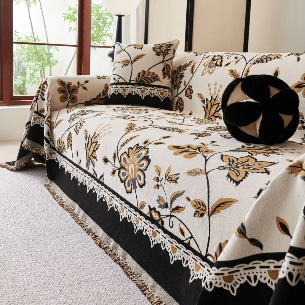 Skanto | Floravell Vintage Chenille Sofa Cover
