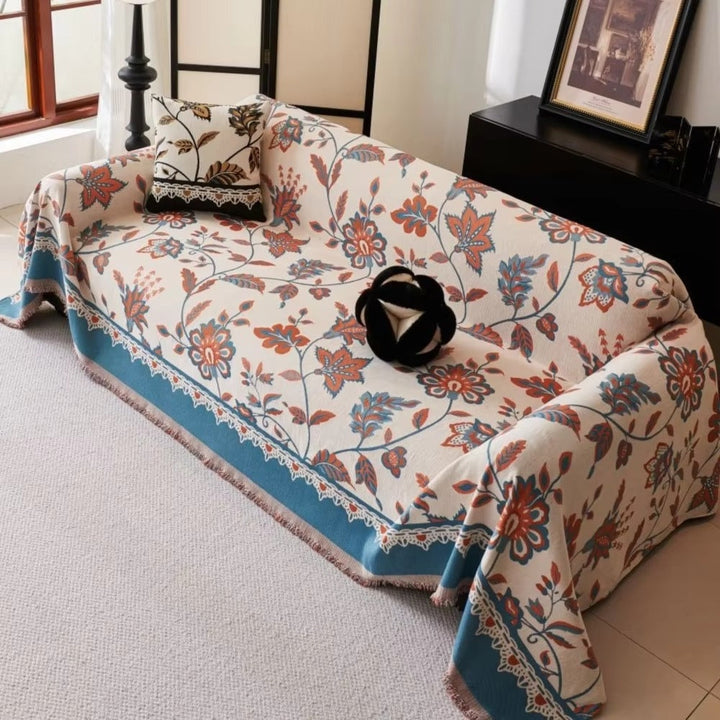 Skanto | Floravell Vintage Chenille Sofa Cover