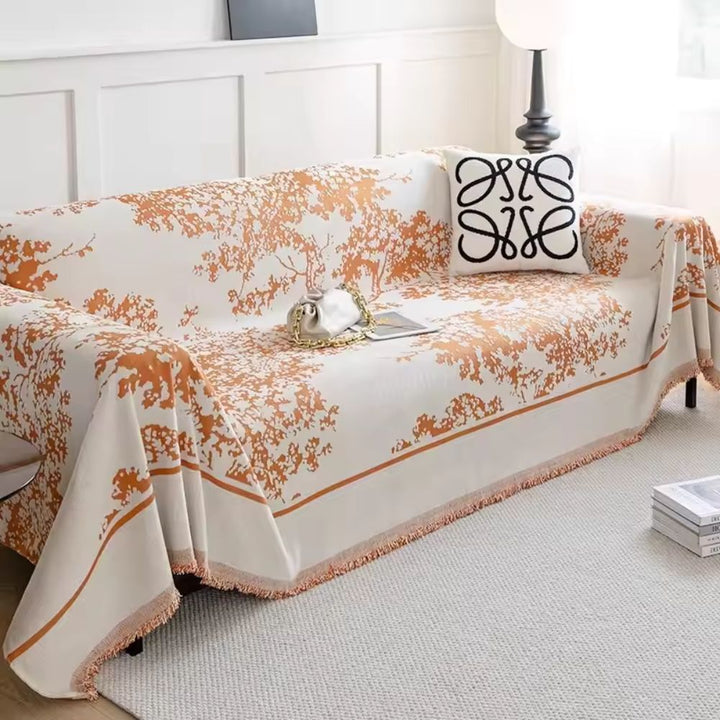 Skanto | Chenille Flowerfield Sofa Cover