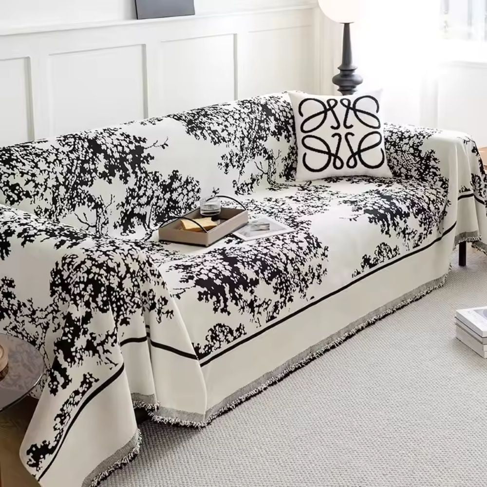 Skanto | Chenille Flowerfield Sofa Cover