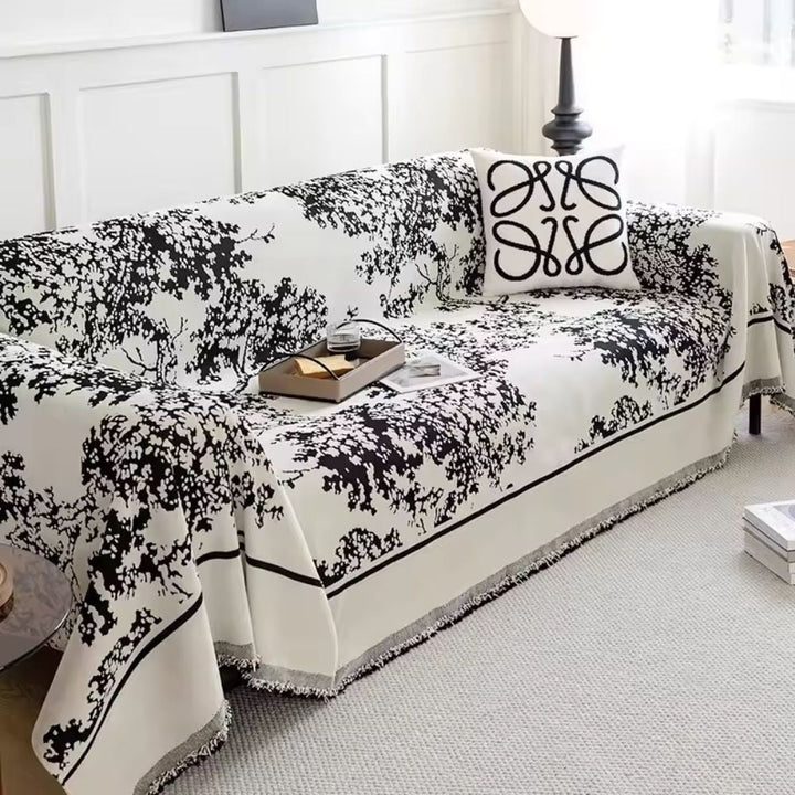 Skanto | Chenille Flowerfield Sofa Cover