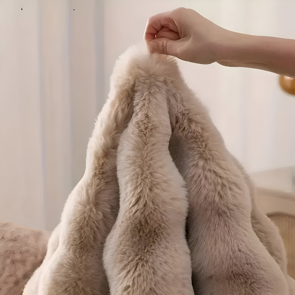 Rund Fløyel Myk Anti-Halk Gulvmatte – Koselig Fleece Hjemmedekor | Skanto