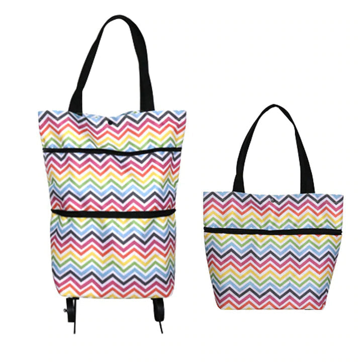 Skanto | 2 I 1 Sammenleggbar Handlekurv Tote Bag