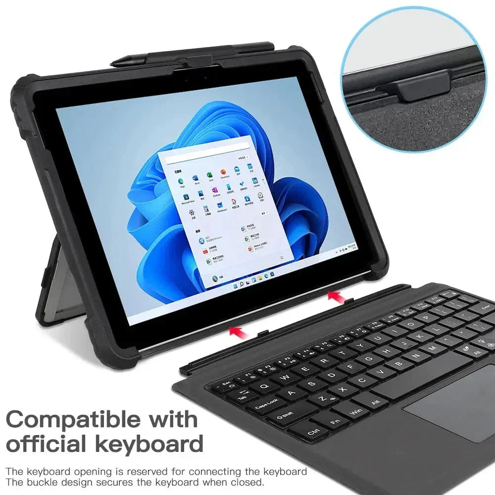 Skanto | Fortify360 Robust Militærgradet Etui for Microsoft Surface Nettbrett