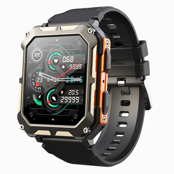 Skanto | Vitalon Prestige Smartwatch | Rustfritt Stål Smartwatch med Trenings- & Helseovervåking | Elegant Design & Lang Batterilevetid