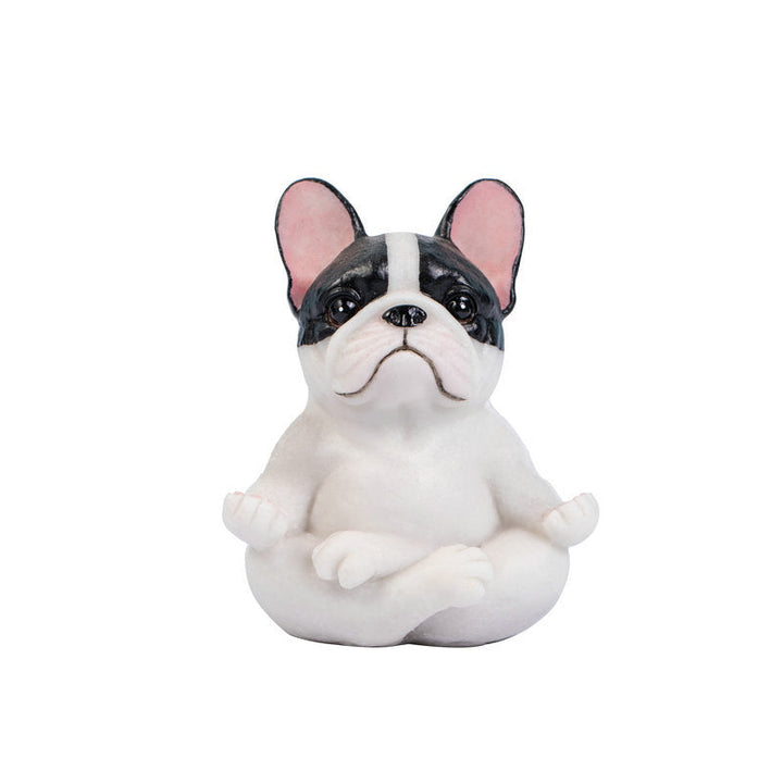 Yoga Fransk Bulldog Ornament Dekorasjon | Skanto