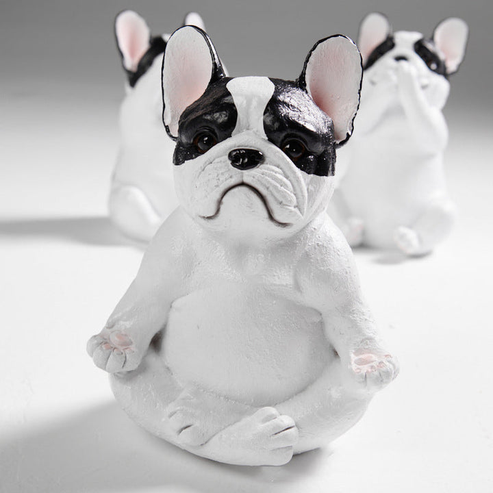 Yoga Fransk Bulldog Ornament Dekorasjon | Skanto