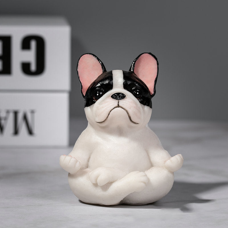 Yoga Fransk Bulldog Ornament Dekorasjon | Skanto