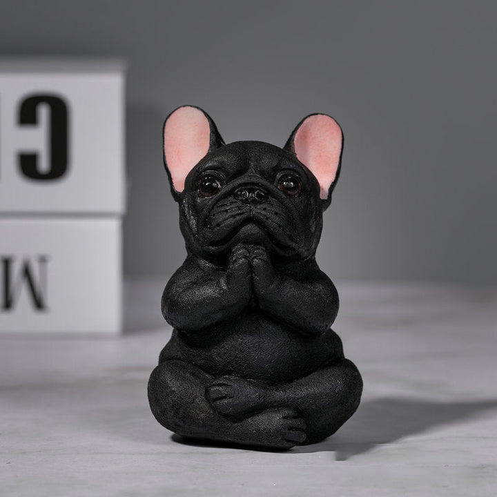 Yoga Fransk Bulldog Ornament Dekorasjon | Skanto