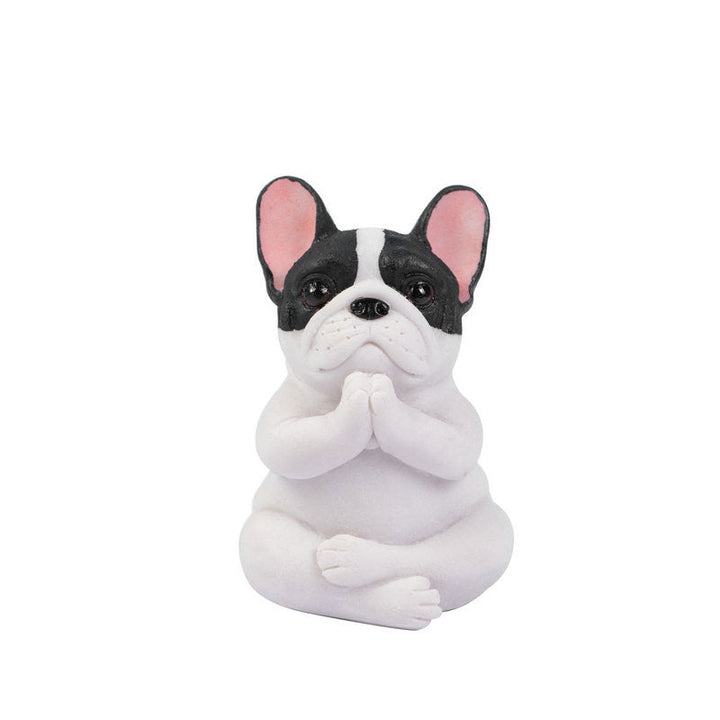 Yoga Fransk Bulldog Ornament Dekorasjon | Skanto