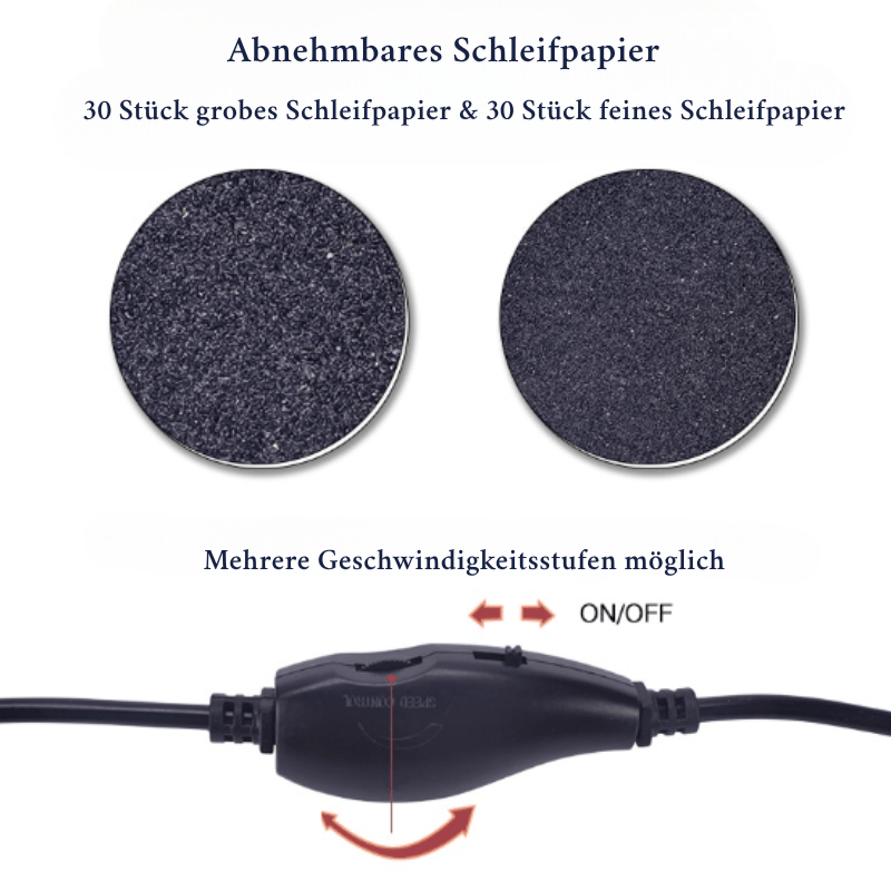 Skanto | Elektrisk pedikyrfil for skånsom og effektiv fotpleie