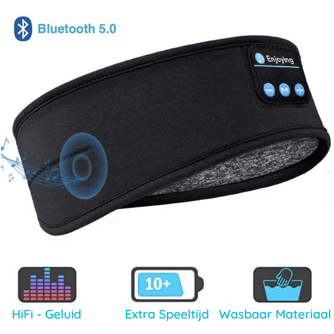 Skanto | 3-i-1 søvnmansjett med integrerte Bluetooth-hodetelefoner