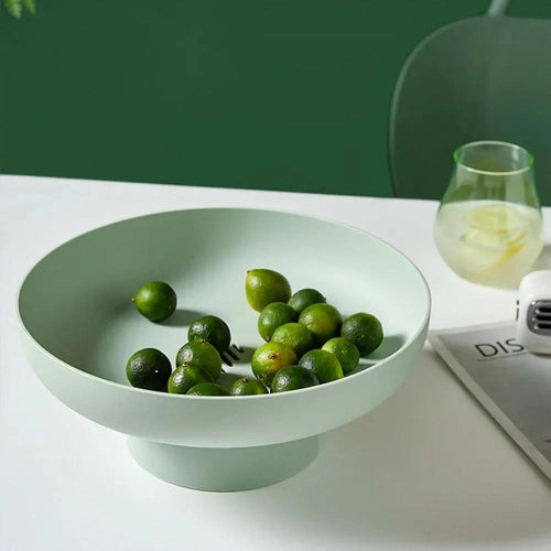 Skanto | Fruktig Eleganse Retro Fruktskål – Bladformet Plastfat