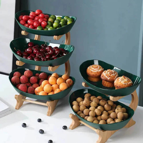 Skanto | FruitStack | Kreativ Fruktskål 3 Nivåer
