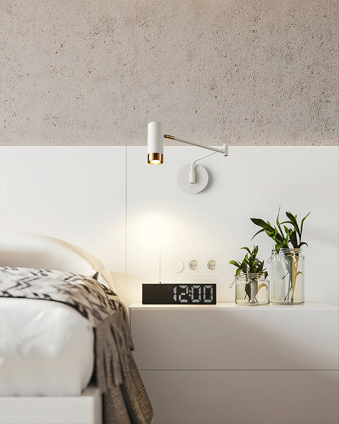 Skanto | FlexiLume – Justerbar vegglampe med arm for variert belysning