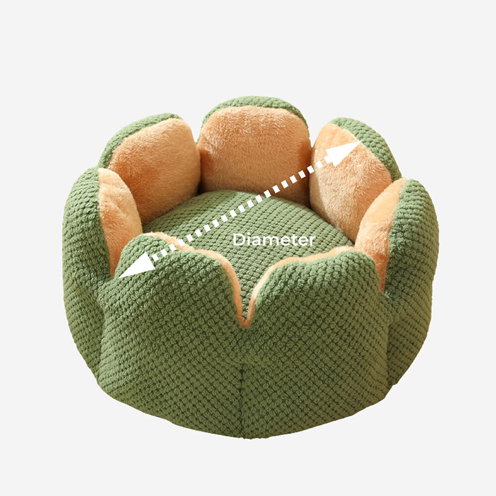 Cactus Form Komfortabel Katteseng Myk Korall Fløyelsdesign | Skanto