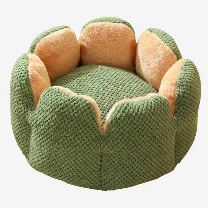 Cactus Form Komfortabel Katteseng Myk Korall Fløyelsdesign | Skanto