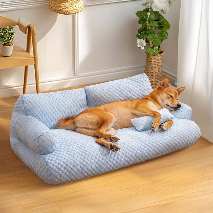 Skanto | Vaskbar Plysjpute seng for kjæledyr - CozyPaws