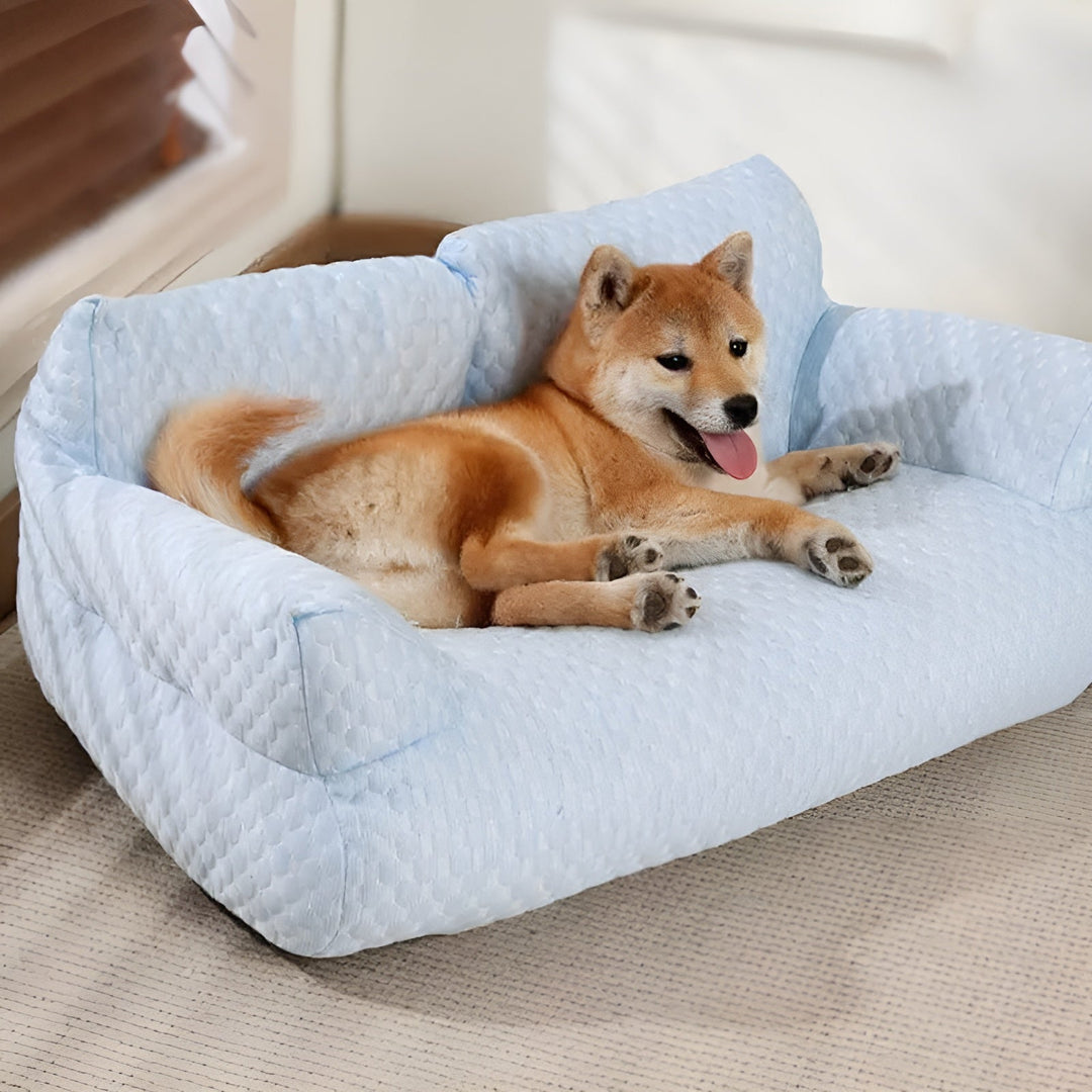 Skanto | Vaskbar Plysjpute seng for kjæledyr - CozyPaws