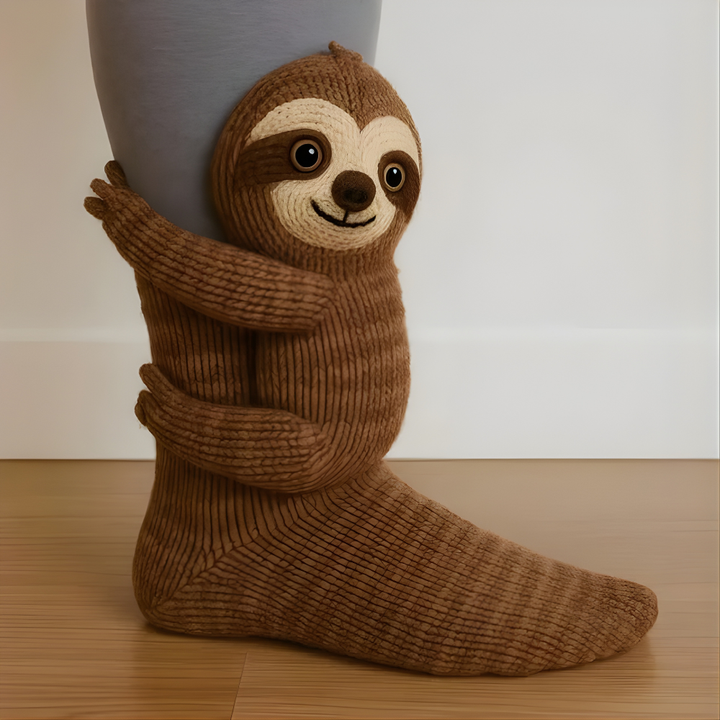 Skanto | Fuzzy Animal Plush Sokker Damer Herrer Koselig Non Slip Varm Vinter