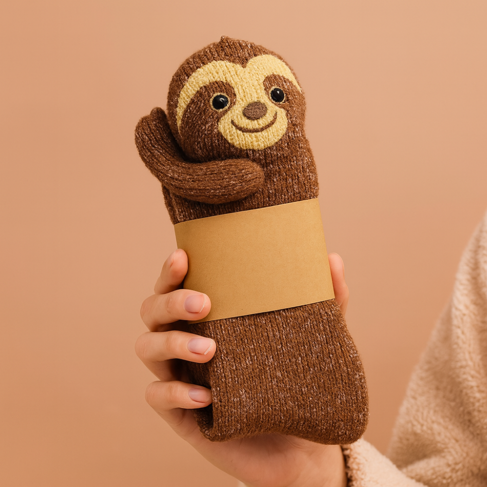 Skanto | Fuzzy Animal Plush Sokker Damer Herrer Koselig Non Slip Varm Vinter