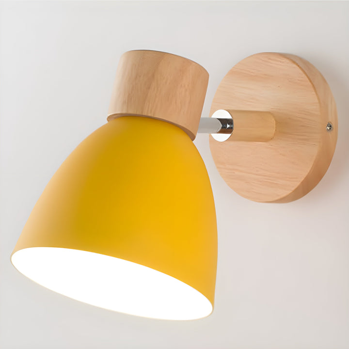 Skanto | Wood Nordic Vegglampe med Bryter for Soverommet