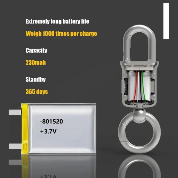 Pocket Size Keychain LCD Scale | Skanto
