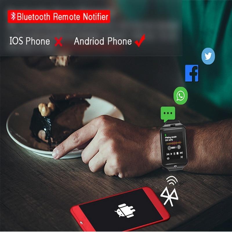 Skanto | IcoolGadgets DZ09 Smartklokke Smart Klokke Digital Herreklokke For Apple iPhone Samsung Android Mobiltelefon Bluetooth SIM TF Kort Kamera