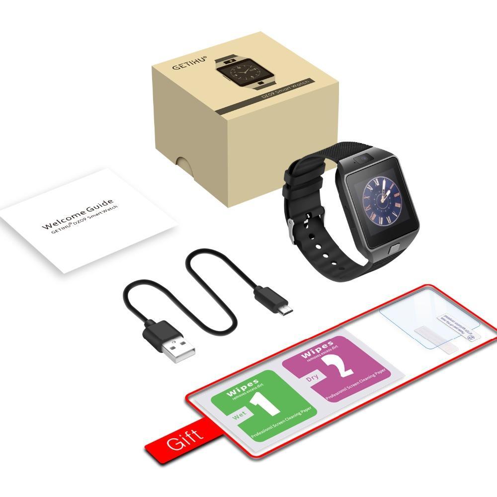 Skanto | IcoolGadgets DZ09 Smartklokke Smart Klokke Digital Herreklokke For Apple iPhone Samsung Android Mobiltelefon Bluetooth SIM TF Kort Kamera