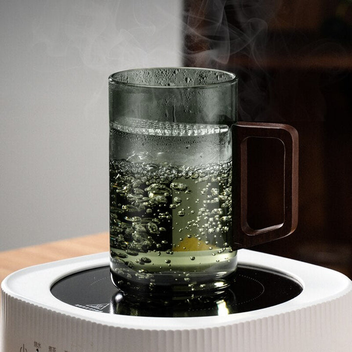 Skanto | GIANXI Tekopp med månesfilter Japansk trefordeler varmebestandig glass kopper teblad separasjon tekoppsett