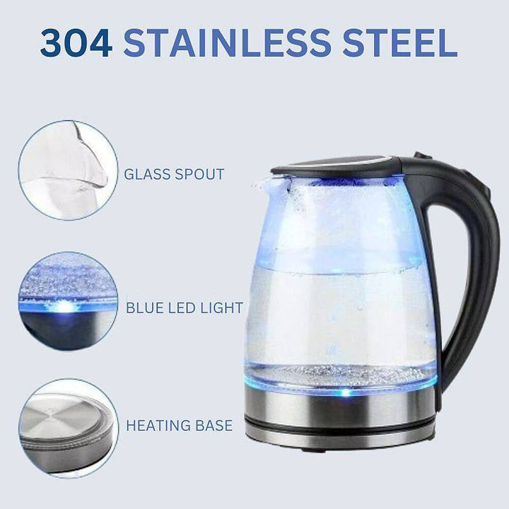 Skanto | 1.8L Elektrisk Glasskettle med LED-belysning