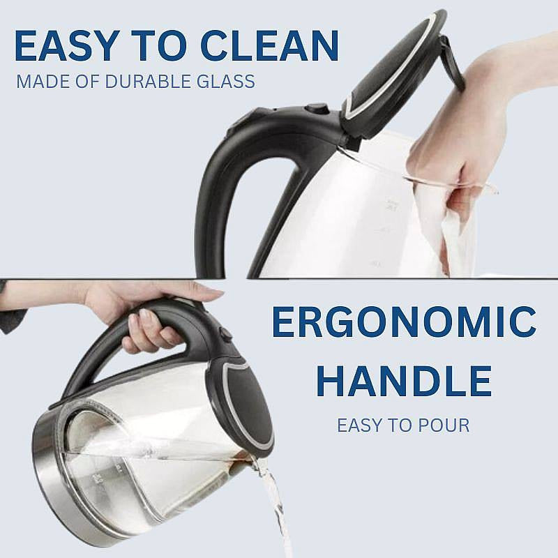 Skanto | 1.8L Elektrisk Glasskettle med LED-belysning