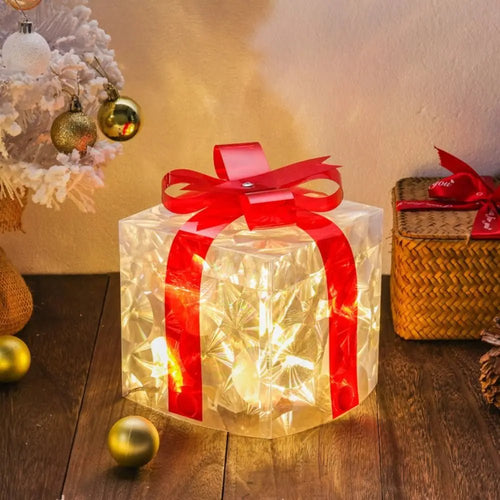 Skanto | Luminøs juletrekasse med 100 LED-lamper for festlig dekorasjon