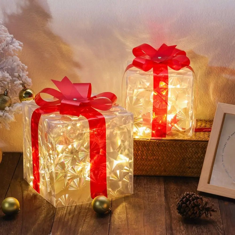 Skanto | Luminøs juletrekasse med 100 LED-lamper for festlig dekorasjon
